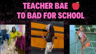 Teacher Bae - super thick educator going viral is she out of line