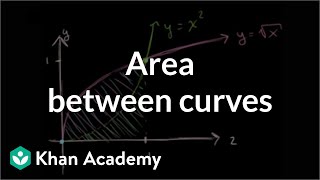 Area between curves | Applications of definite integrals | AP Calculus AB | Khan Academy