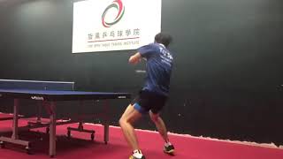 正手上旋拉球🏓 併步