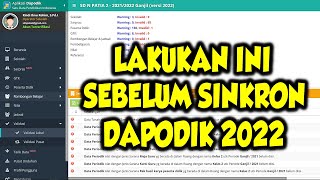 Cara validasi dapodik 2022 | Sebelum sinkronisasi dapodik 2022