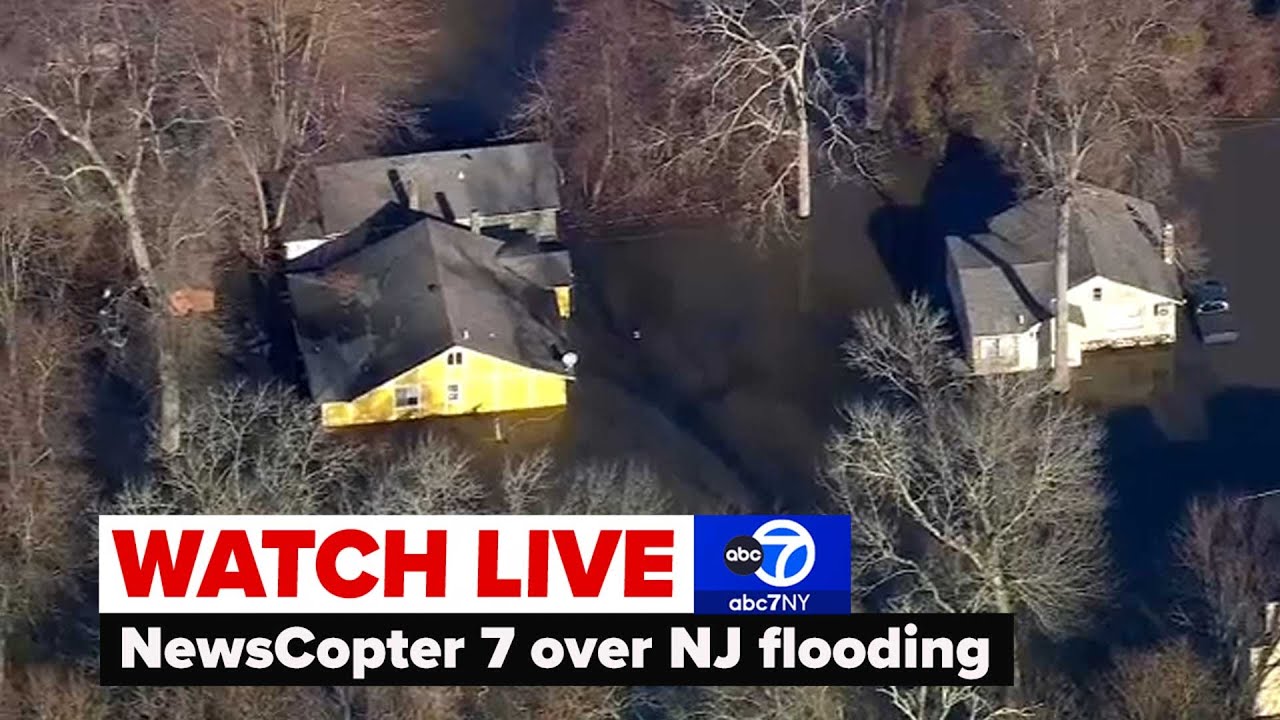 LIVE | NewsCopter 7 Over Flooding In New Jersey Following Monday's ...