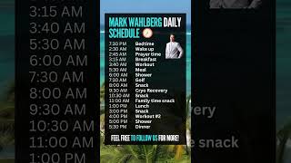 Unlocking Success: Mark Wahlberg's Astonishing 24-hour Routine Revealed! #markwahlberg #fitness