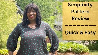 Quick \u0026 Easy Sewing Pattern for Beginners - Woven Rayon Top - Simplicity Review