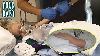 Trinity's Broken Arm Emergency - Rushed to Hospital - Setting Bones & Splint Cast