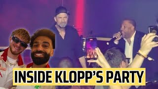 INSIDE Jurgen Klopp's leaving party - rapping with John Barnes!