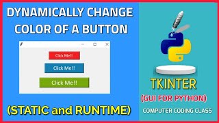 How to Change Color of a Tkinter Button After Click | Python Tkinter Button | Tkinter Tutorial