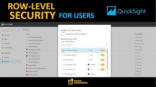 Row Level Security in QuickSight