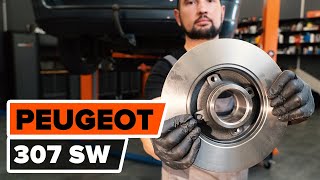 Wie PEUGEOT 307 (3H) Bremsscheiben hinten wechseln [AUTODOC TUTORIAL]