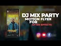 DJ Mix Party After Effects Template Instagram Stories preview