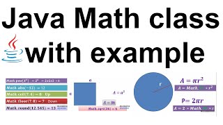 How do you write Math in Java Math Class method in Java with Example #javasinhala
