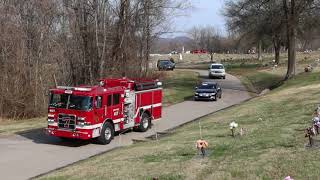 Funeral of Charleston Firefighter Walt Cavender.