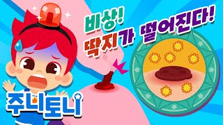 상처에는 왜 딱지가 생길까? | 큐리큐리송 | 딱딱하고 가려운 상처를 어떡하지! 🙀 | 알쏭달쏭 인체탐험 | 호기심동요 | 주니토니 by 키즈캐슬