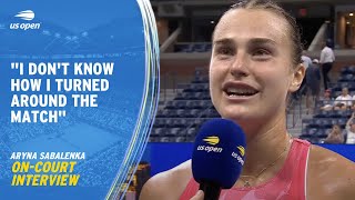 Aryna Sabalenka On-Court Interview | 2023 US Open Semifinal