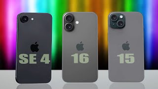 Iphone SE 4 Vs Iphone 16 Vs Iphone 15