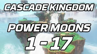 [Super Mario Odyssey] Cascade Kingdom Power Moons 1 - 17 Guide