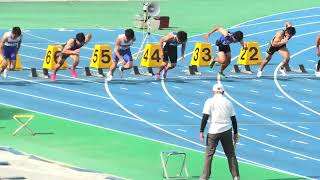 秋田県選手権2024　男子100m決勝　中塩　20240706　10秒56(-1.4)