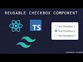 Part 10: Creating a Reusable Checkbox Component with React, TypeScript & Tailwind