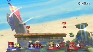 SSB4 Wii U 4Glory Team Battle - FriendShip/ThatBoy (Roy) \u0026 Kokoa (Lucina) VS Inter027 (Link\u0026Mario)