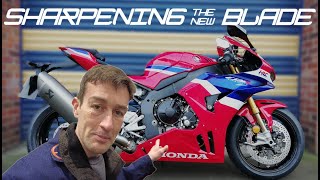 Sharpening the NEW Blade. 2024 Honda Fireblade race bike build