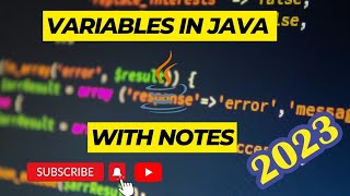 Variables and Identifiers in Java language 2023