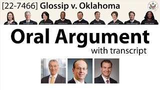 Oral Argument on death penalty and prosecutorial misconduct: Glossip v. Oklahoma