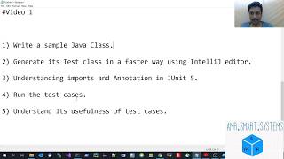 Understanding Unit Testing in JAVA using Junit5 from Scratch Video#1 : Basics of Unit Testing #java