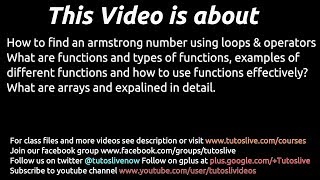 JavaScript Functions and Arrays By Tutoslive