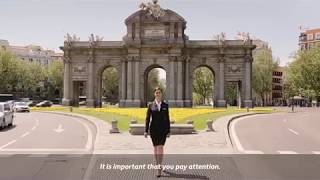 Iberia's new safety video features Madrid