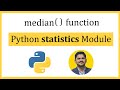 Python median() function | statistics module | Amit Thinks
