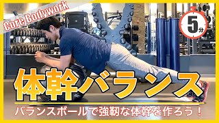 5分で効果大！バランスボールを使った体幹トレーニング