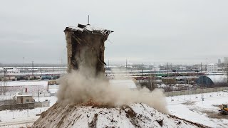 Снос водонапорной башни в Перми