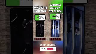 iPhone 16 Pro Max vs Galaxy S24 Ultra 🔋 Epic Battery Life Showdown! Who Wins?⚡️#shorts #viralvideo