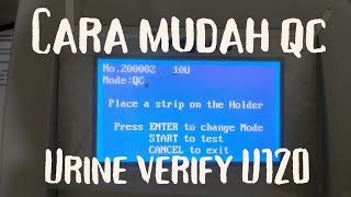 CARA MUDAH QC URINE VERIFY U120