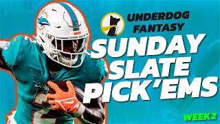 OUR UnderDog PICK EMs for NFL Week 2!