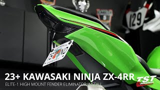 How to Install High Mount Fender Eliminator on 2023+ Kawasaki ZX-4RR by TST Industries