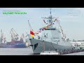 two more new chinese type 052d destroyers launched with more powerful technological innovations