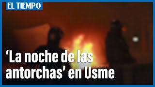 Protestas y enfrentamientos en las localidades de Usme y Usaquén