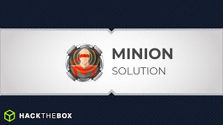 MINION ⚪ | HackTheBox - Solution