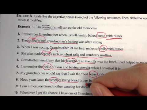 How do you identify adjective and adverb phrases?
