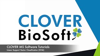 Clover Video Tutorials - Support Vector Machines Classification