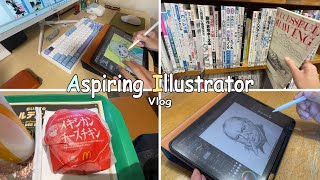 Vlog | Daily life in Japan | A Man Aspiring to be an Illustrator