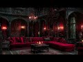 cozy victorian manor soothing piano music with fireplace and snow ambience dark academia vibes