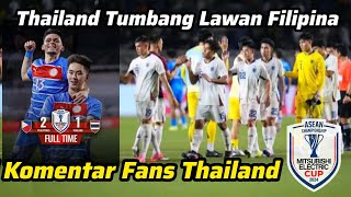 Komentar Fans Thailand yang Marah Usai Thailand Dikalahkan Filipina di Semi Final Leg 1 Piala AFF