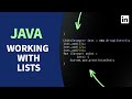 Java Tutorial - Working with LISTS