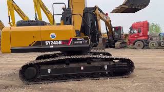 Used Sany Sy245hpro Excavator Second Hand Sy245 24 Ton Construction Machinery Digger