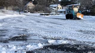 ジョブサン 除雪 2トンダンプ 積込 スキッドステアローダ