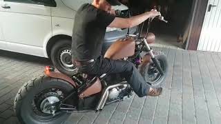 Kawasaki VN 800 Bobber Open Pipes Rat Bike