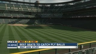 Best seats to catch a fly ball at Coors Field