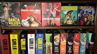 Giallo Box Set Overview. Arrow Giallo Essentials, Vinegar Syndrome Forgotten Gialli, Severin Danza