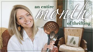 Thrift With Me | A MONTH'S Worth Of Thrift Finds!